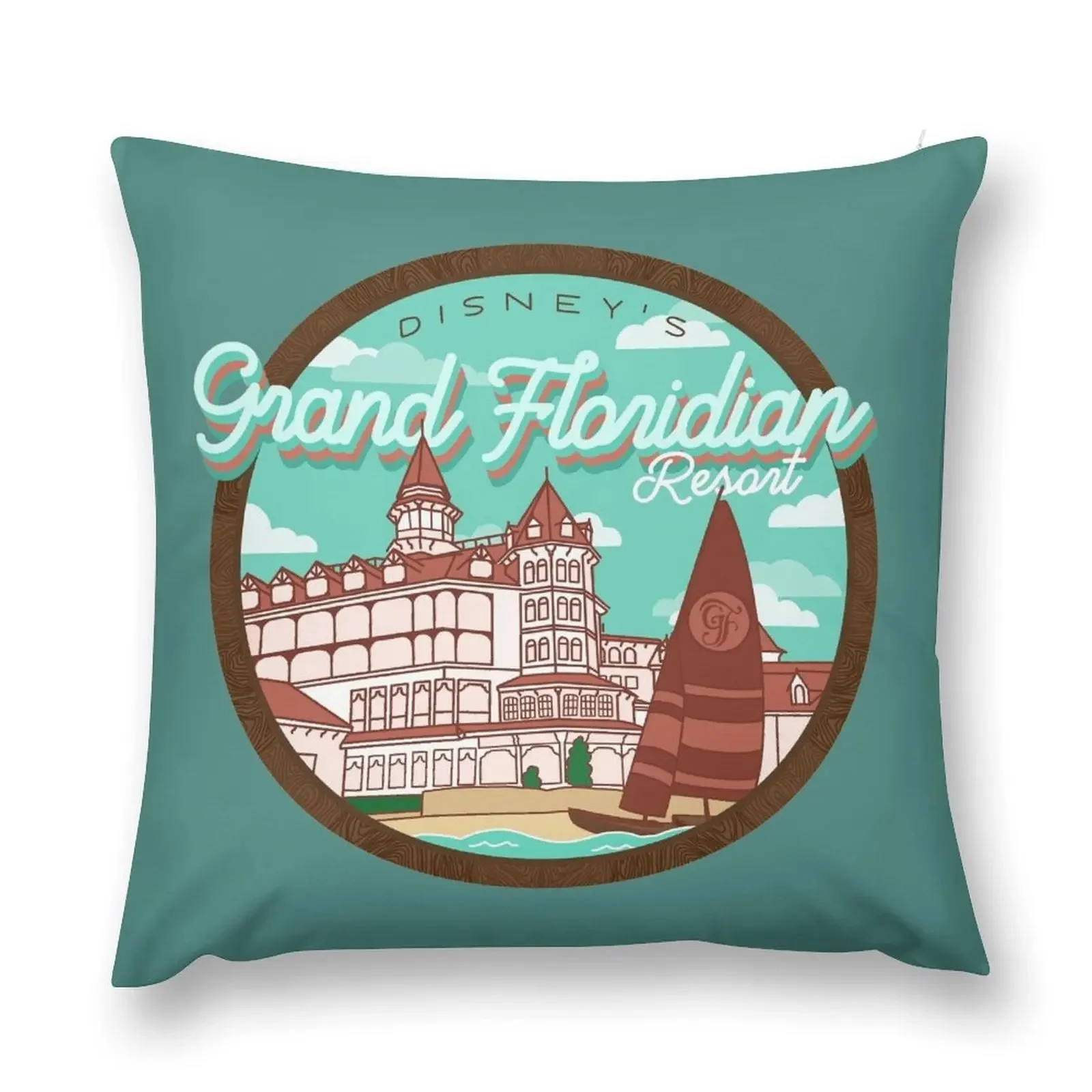 Grand Floridian Throw Pillow Sofa Cover Decorative Cushion Cover pillow