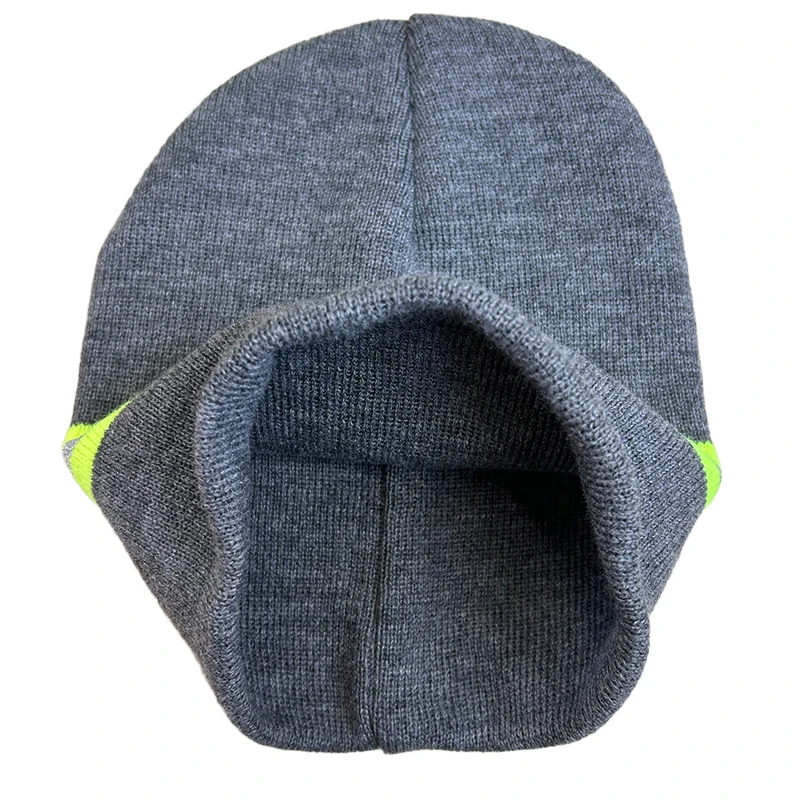 Cold Weather Beanie with Reflective Strips for Men & Women, Winter Knit Hat for Running Hiking Cycling