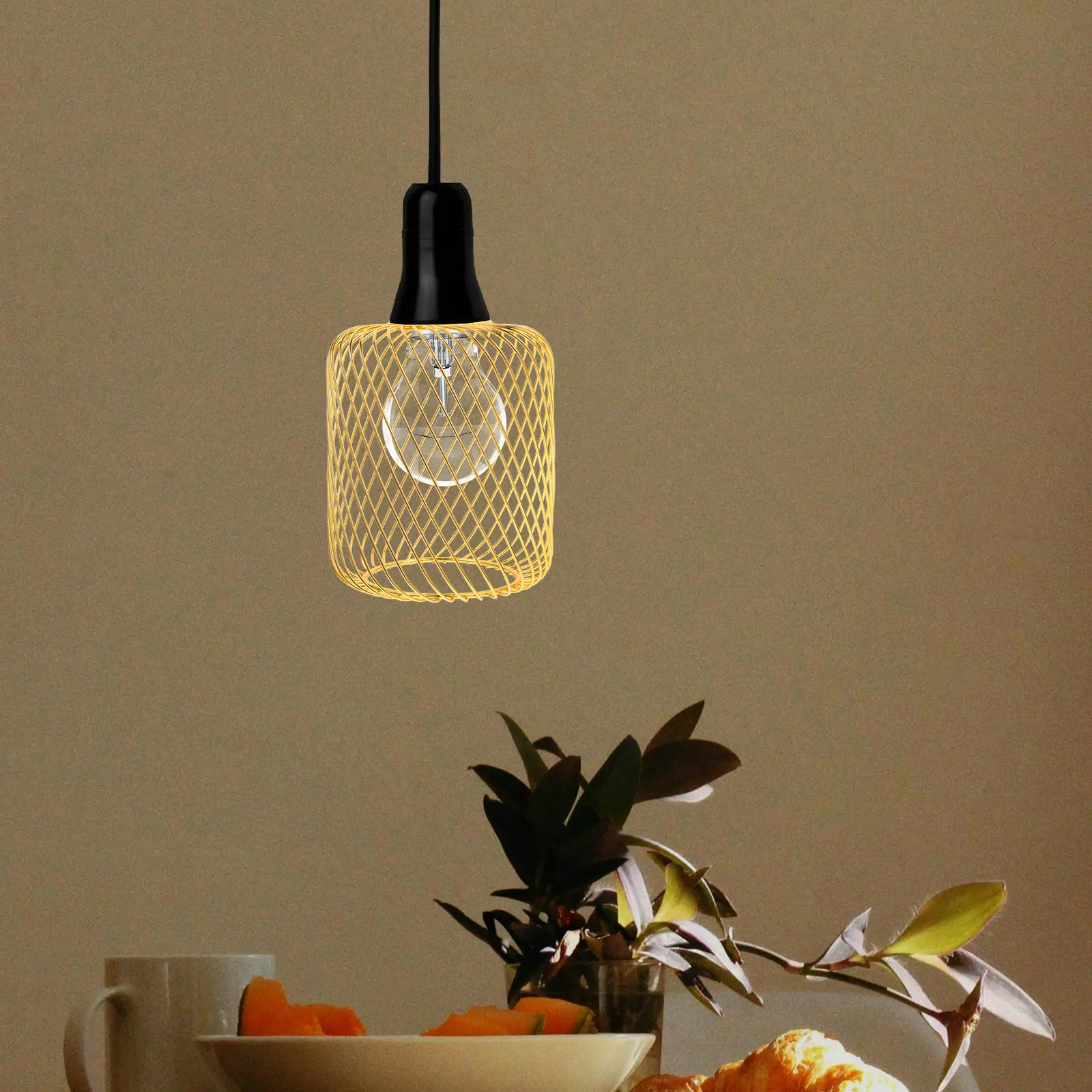 Industrial Metal Lamp Shade Compact Size for Pendant Ceiling Lights Warm Romantic Ambiance Bar Guesthouse Restaurant Kitchen