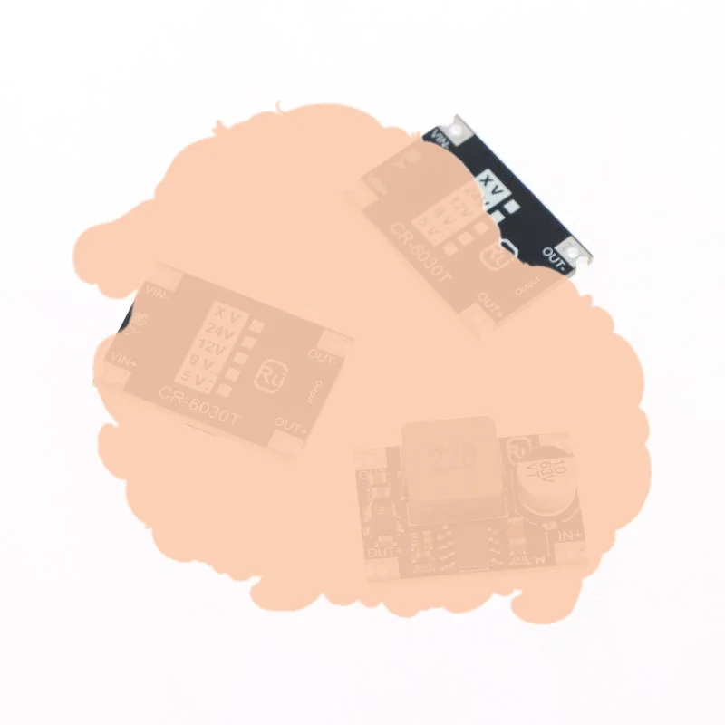 DC-DC Step Down Voltage Converter 5-60V to 24V 12V 9V 5V 3.3V 3A Power Module for In-Car Electronics Power Supply