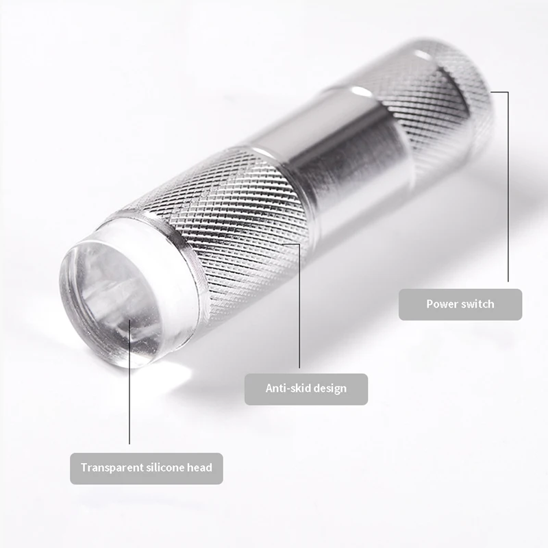 مصباح مسمار صغير للأشعة فوق البنفسجية المحمولة سيليكون LED مصباح مسمار مصباح يدوي مسمار الختام مصباح سريع الجفاف سيليكون يده LED مصباح مانيكير #3