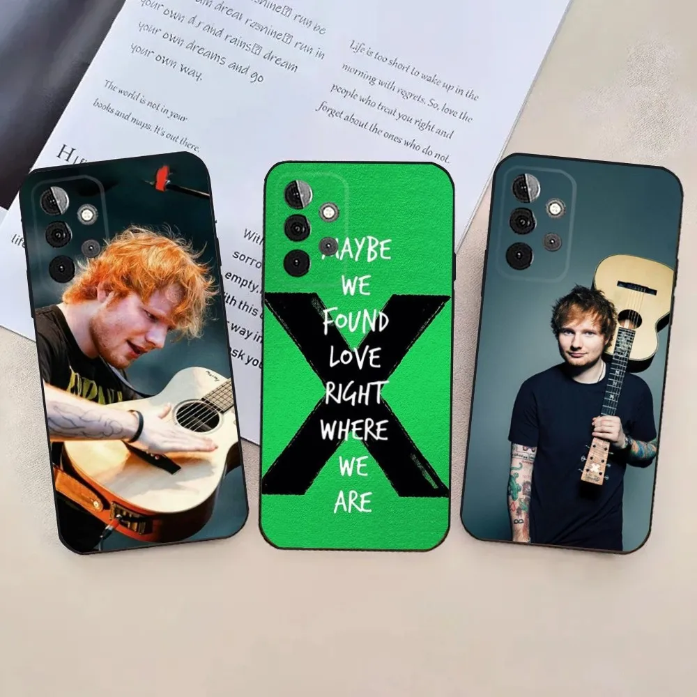 E-Ed S-Sheeran UK Singer  Phone Case For Samsung Galaxy A13,21s,22,31,32,52,53,71,80,91 Soft Black Cover