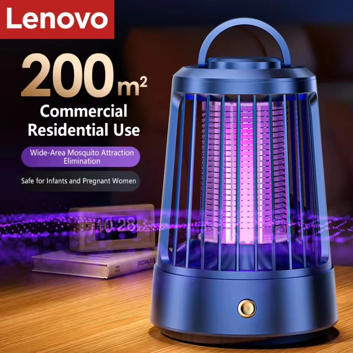 Lenovo Electric Mosquito Killer Lamp USB Rechargeable Bug Zapper 4500V Electric Shock For Indoor Outdoor Home Garden Camping