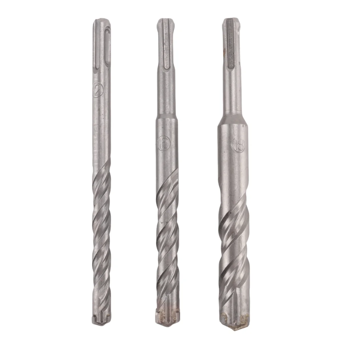 A39U 7 Pcs SDS Plus Hammer Drill Bit Set, (4-Flute) for Concrete Brick Block Stone Masonry and Granite