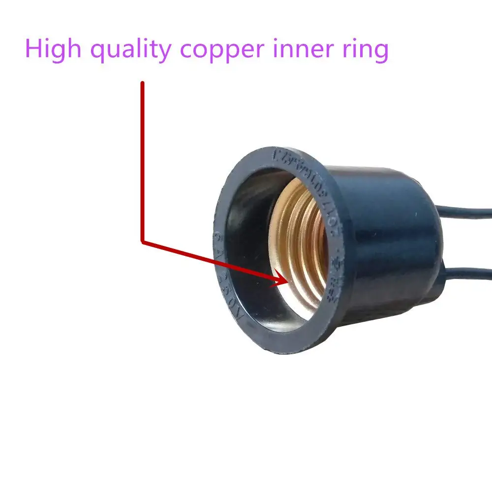50pcs Waterproof Lampholder E27 Bulb Base Socket Lamp Holder