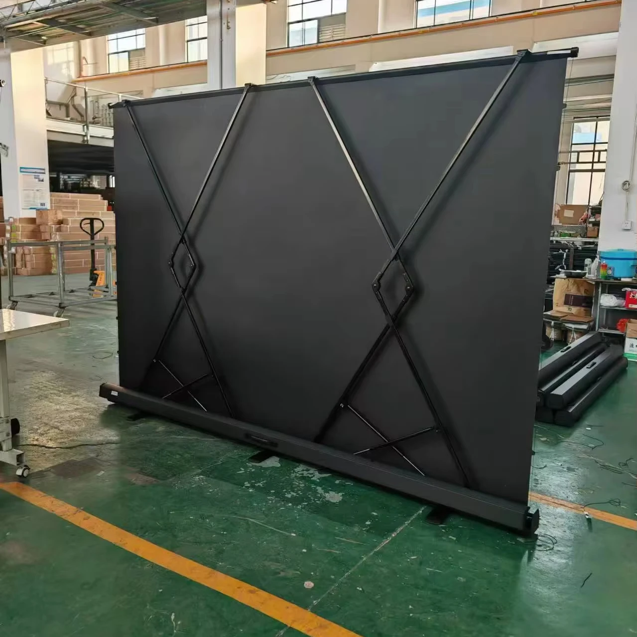 Factory Wholesale Pull-Down Tab-tension Projection Screen Installation-Free High-definition Projector Screen 60-150 Inch 16:9