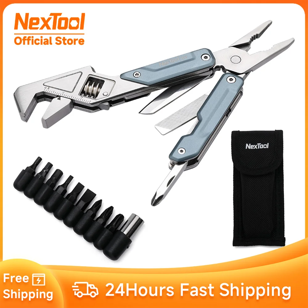 Nextool em Chave de Luz w2 Multi Ferramenta Alicate Foloding Multifuncional Chave de Fenda Acampamento ao ar Livre Ferramentas Manuais Edc