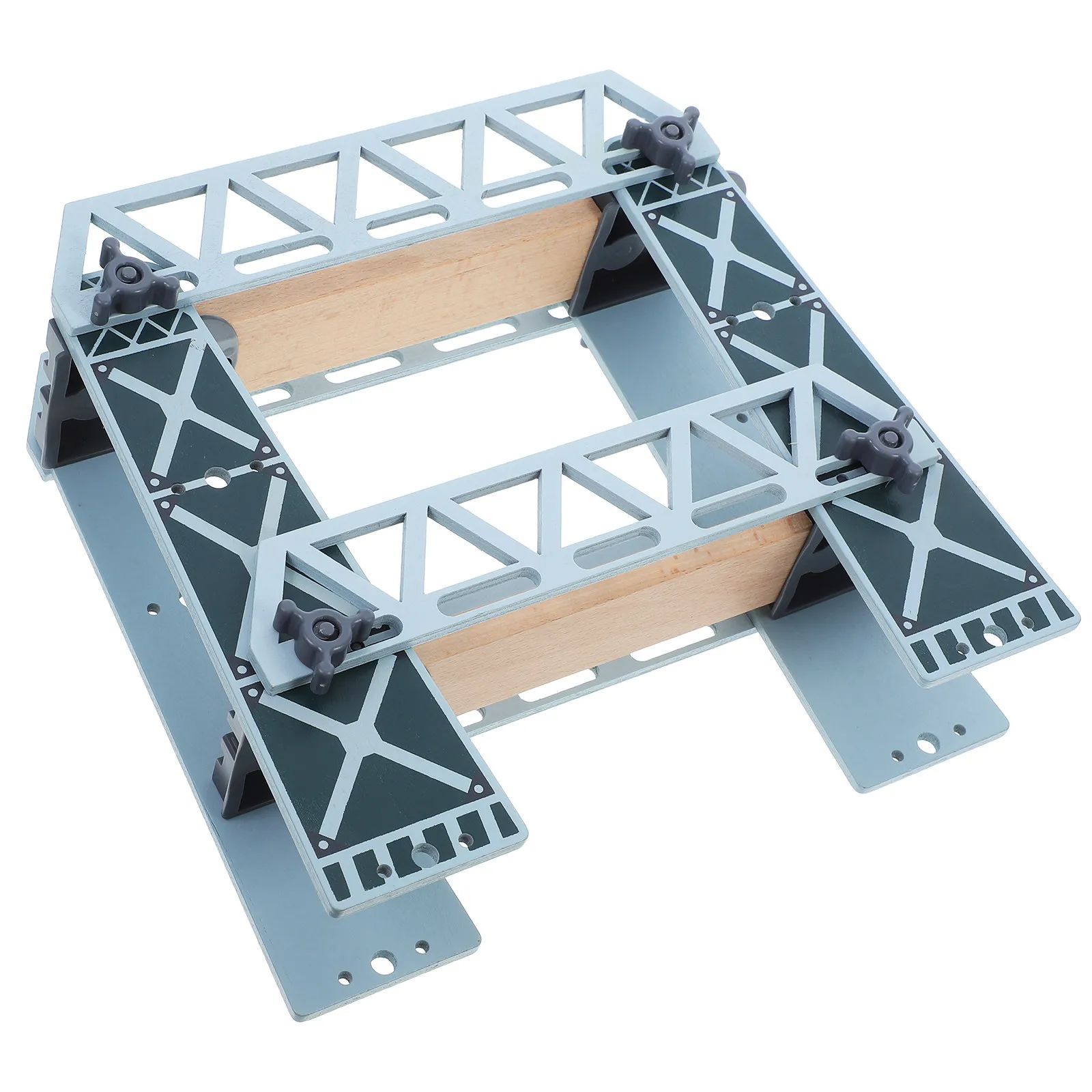

Wooden Train Bridge Detachable Bridge Expand Railway Scene Layout Wood Train Track Accessories Compatible