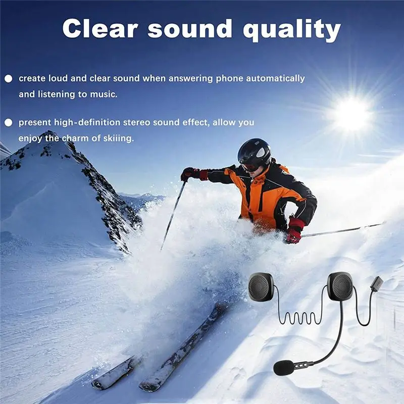 Strange Wireless Bluetooth Headset Motorcycle Helmet Speakers Earphone Hands-Free Call Mp3 Music Player Motorcycle Replacement