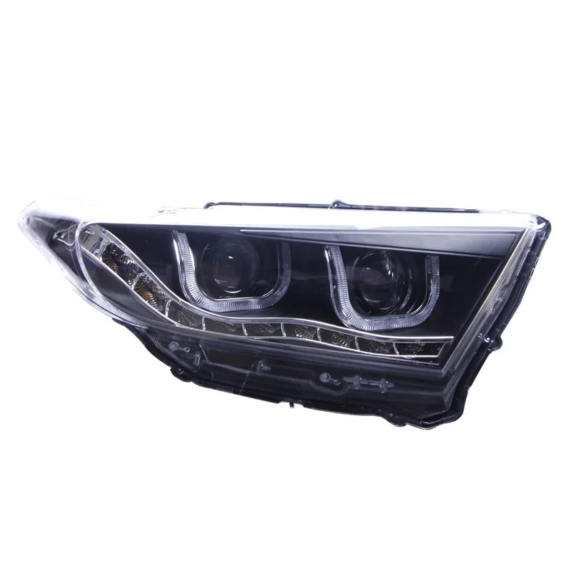 

Suitable for Toyota 12-14 New Highlander Headlight Assembly Modification LED Daytime Running Light Double Lens Xenon Headlight