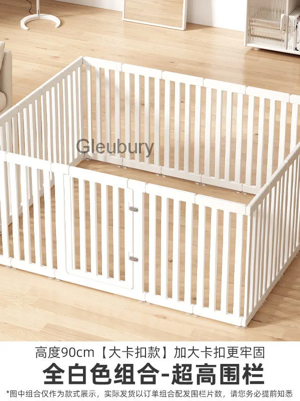 Pet Fence Dog Fence for Small and Medium Dogs Indoor Fence Plastic Dog Cage Free Combination Heightened and Thickened Extra