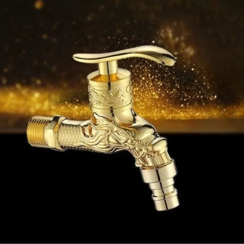 Genuine Antique Faucet for Balcony Mop Basin, Washing Machine, Wall-mounted Anti-freezing Universal Faucet Water Spout