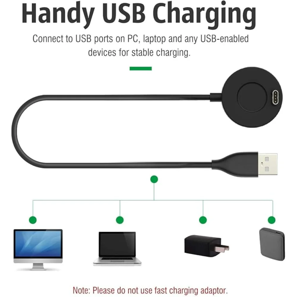 For Garmin Forerunner 965 955 945 935 745 265 255 245 55 45 USB Charger Smartwatch Charging Dock Cable Replacement Charger