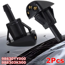 2Pcs Car Front Windshield Wiper Nozzle Washer Spray Jet For Hyundai Elantra Sonata Santa Fe Kia Amanti Optima Sorento 98630YY000