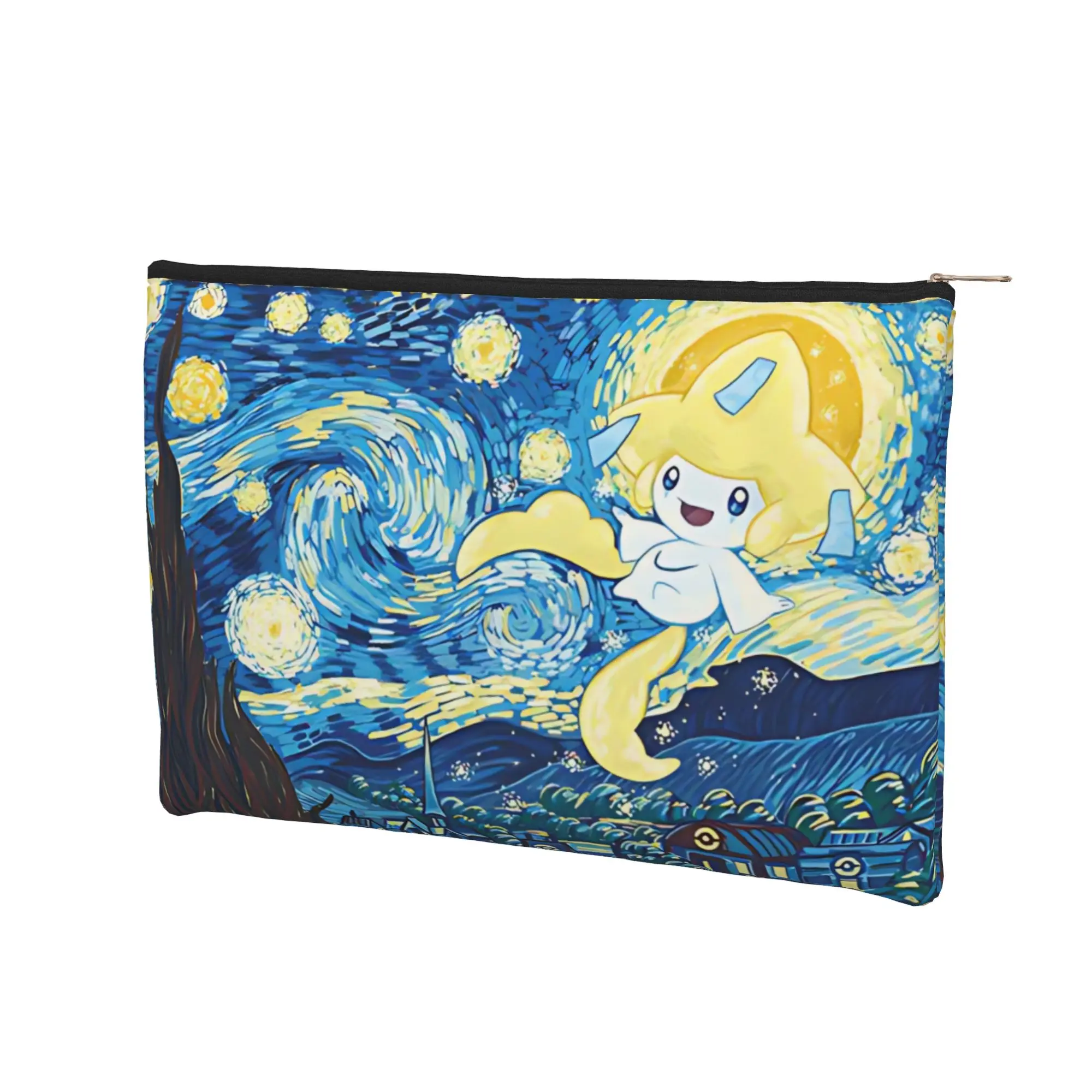 its bag Stylish Cute pouch pokemon Makeup Bag Jirachi Night Toiletry Bag with Zipper Cosmetic Pouch