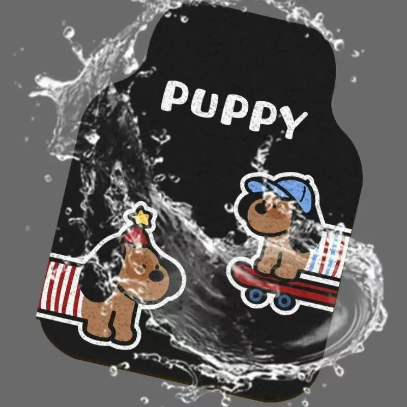 Anti-Slip Car Floor Mats Cartoon Design Easy To Clean Wear-Resistant Durable Automobile Foot Pads For All Ages