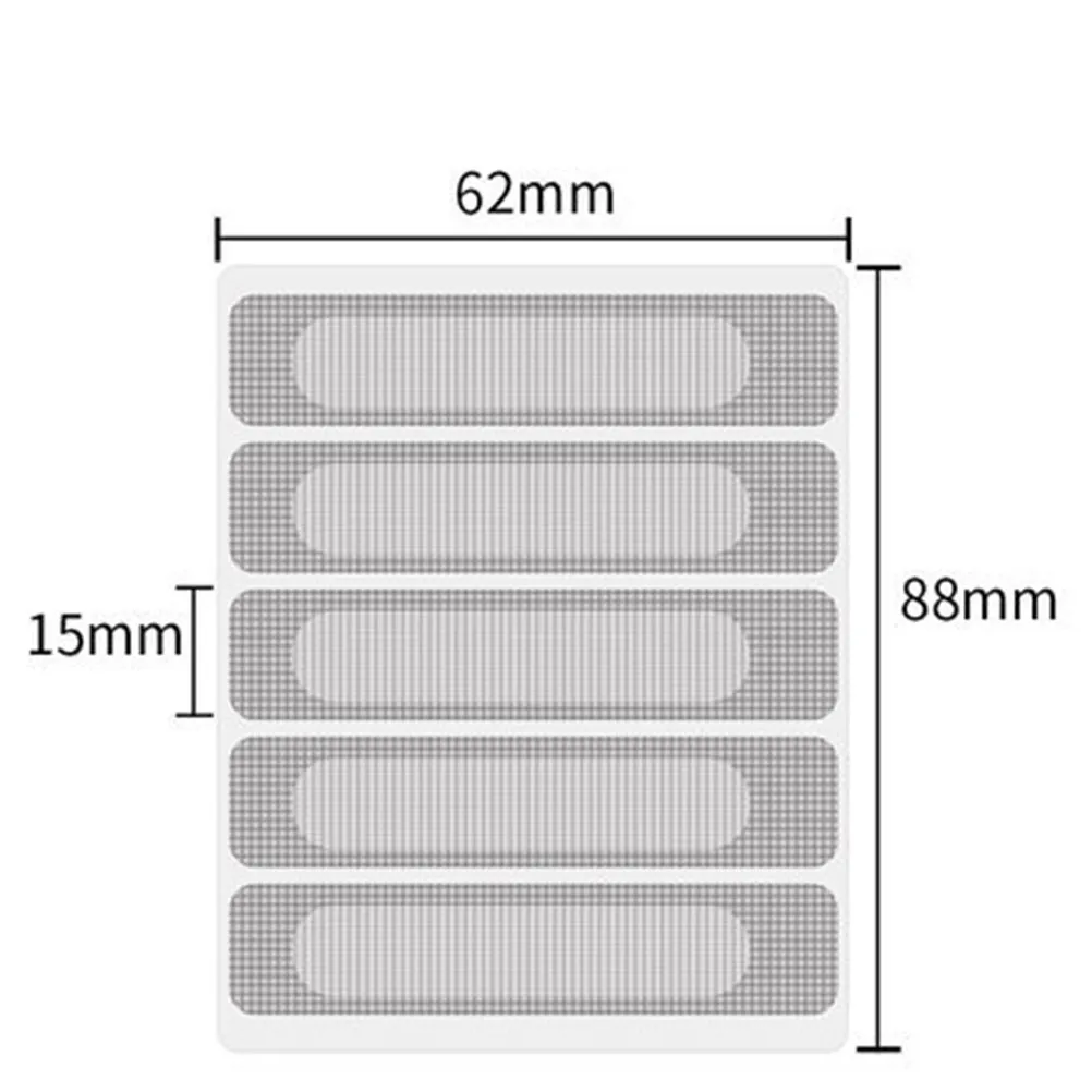 25Pcs Anti-Mosquito Window Screen Repair Tape Strong Adhesive Mesh Patch Sticker for Door Screen Patio Tent Repair Seal