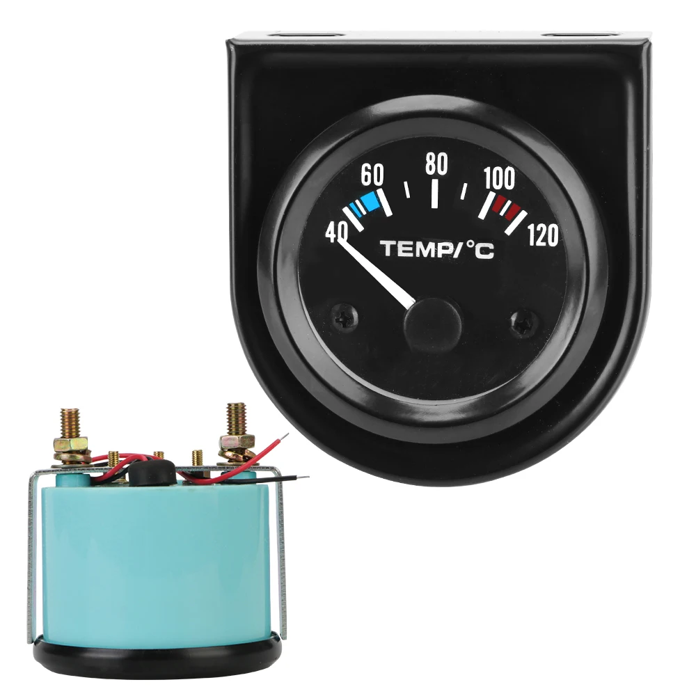 รถยนต์เมตรรถวัด 2 "52 มม.อุณหภูมิน้ําโวลต์มิเตอร์ 12V 0-100PSI เครื่องวัดความดันน้ํามันเครื่องมือ Cluster
