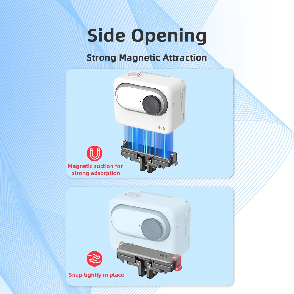 for Insta360 Go 3S Magnetic Quick Release Base Sports Camera Go3S Quick Disassembly Adapter Base Accessories