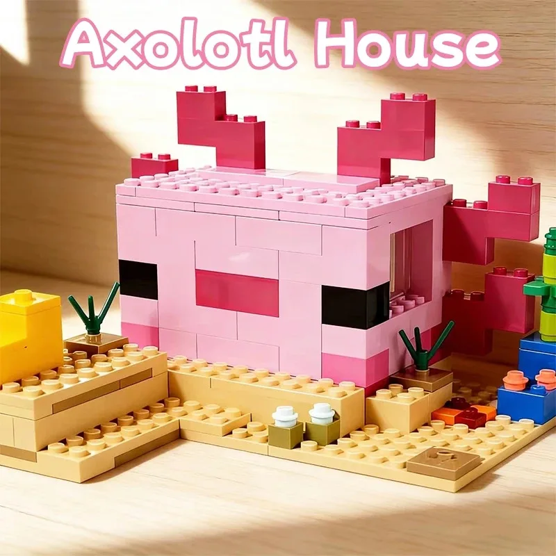 Bloques de Construcción Compatibles con las Series My Mini World, Casa de Ajolote, Zombis Submarinos, Juguetes MOC, Regalo 21247