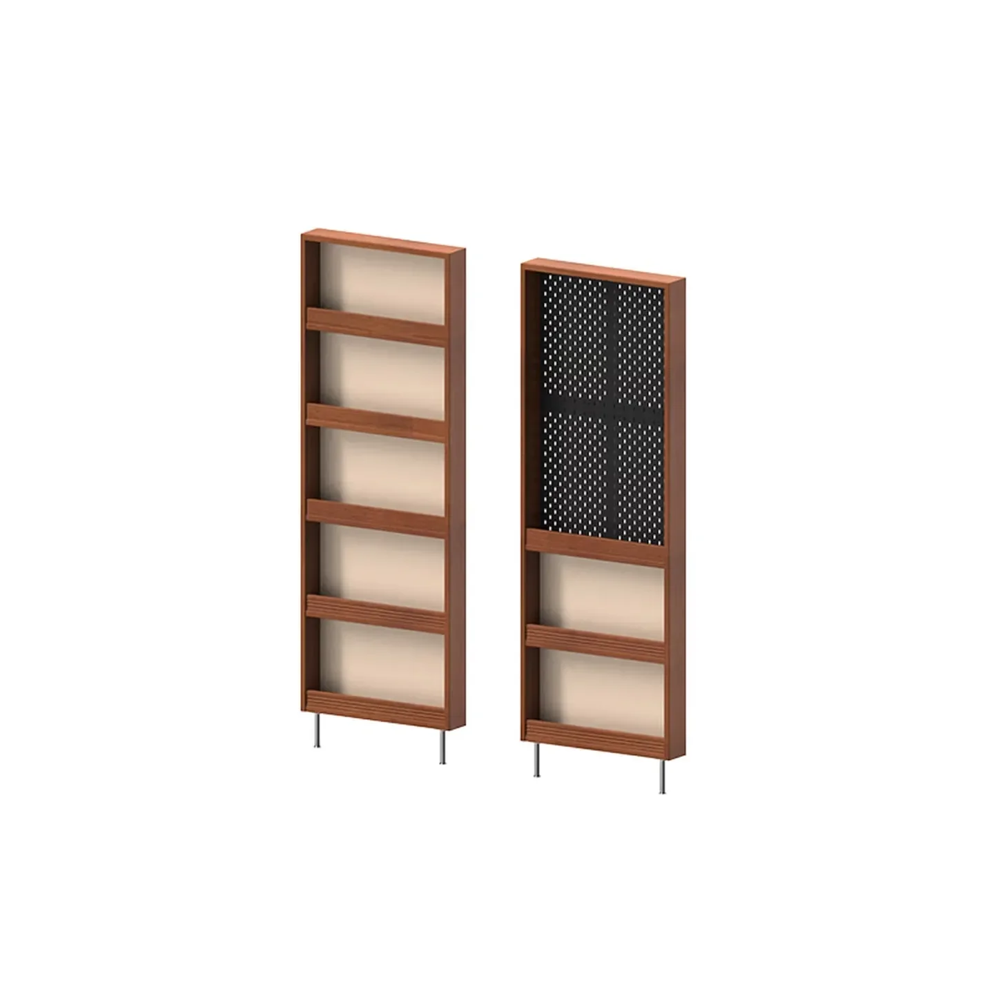 Thin cabinet behind the door hole board against the wall Bookshelf (with legs) 604 * 110 * 1800mm