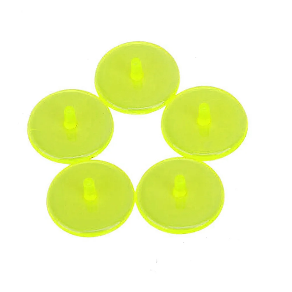 50 قطعة الكرة الشفافة علامة جولف موقف أداة البلاستيك الأصفر الجولة 0.9 بوصة 238 مللي متر لعبة دقيقة بمناسبة ملحق