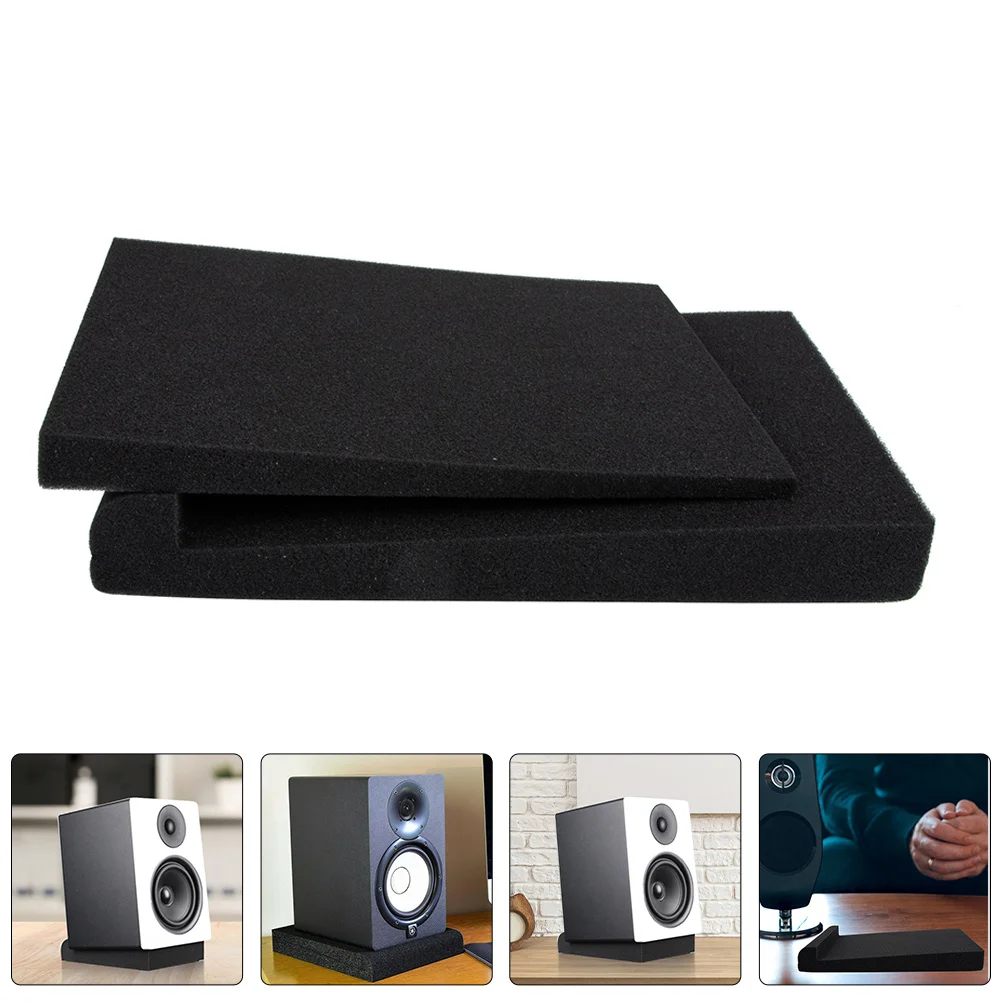 

2pcs Speaker Isolation Pad 10 Inch Subwoofer Sound Diffuser Panel Anti-Vibration Foam For Studio Monitor Acoustic System