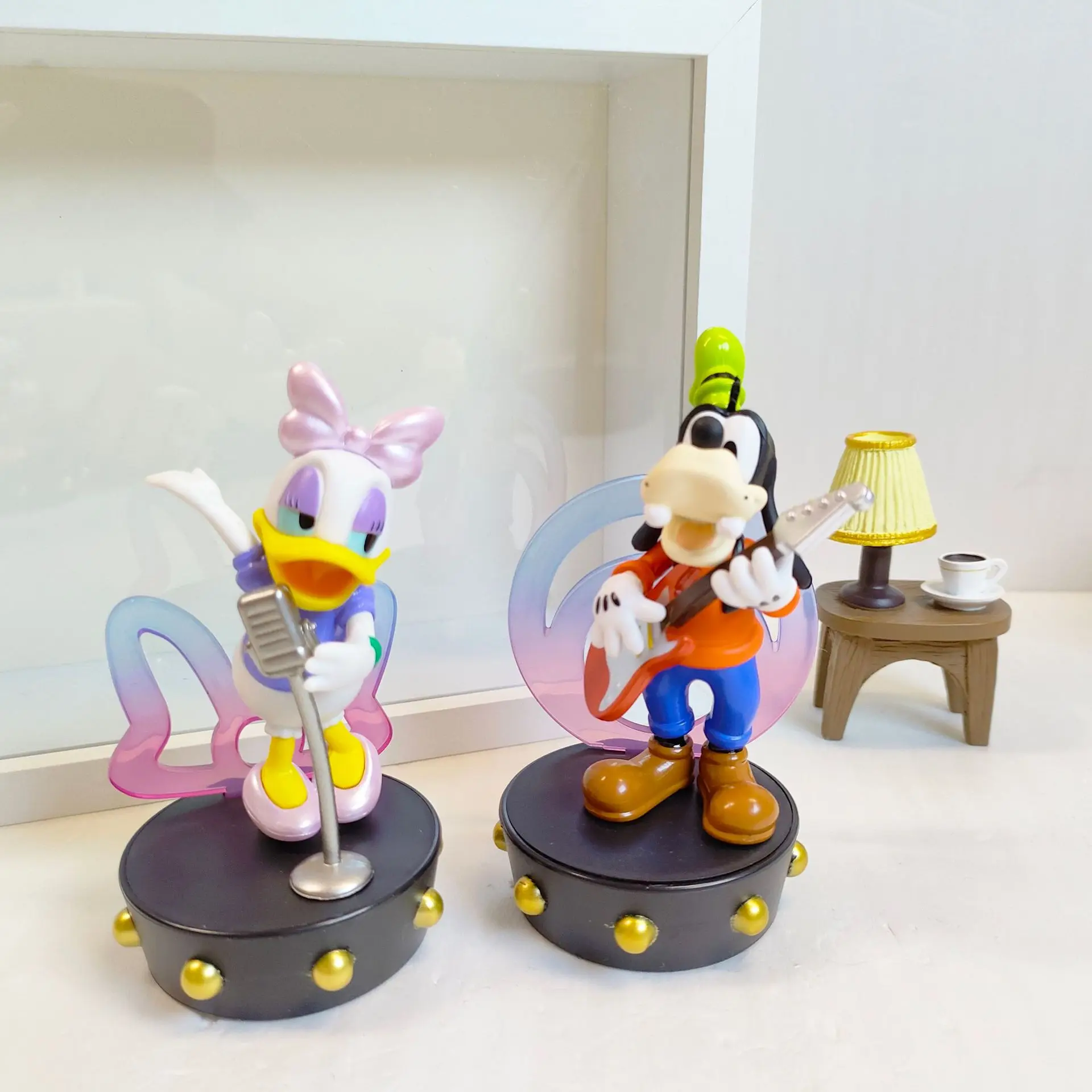Disney Mickey Family Superstar Band Series Trendy Toys Doll Ornaments Toys Donald Duck Figure Model