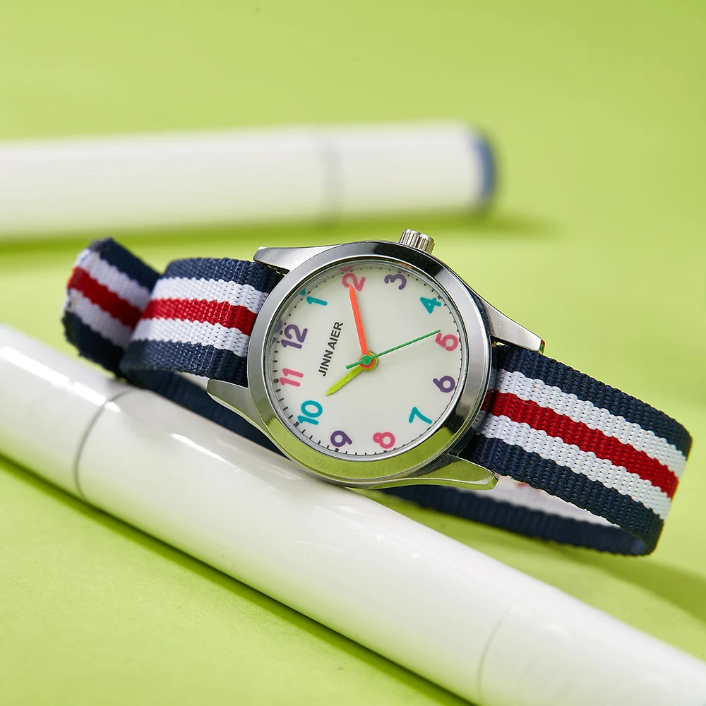 New children's watches for boys and girls, fashionable for students high-quality quartz watches for children, birthday or holid