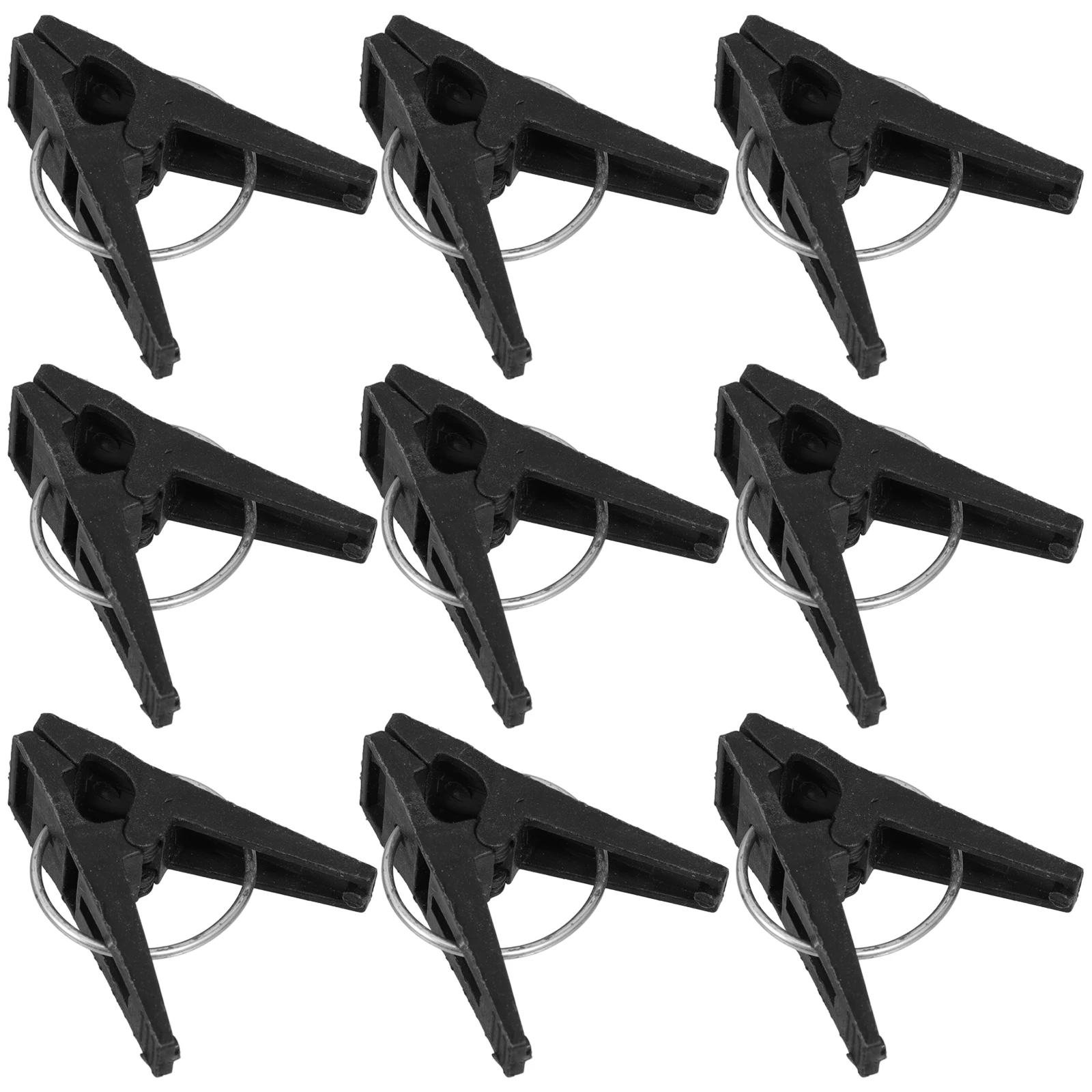 

Greenhouse Clips Tomato Support Durable PP Easy Adjustment Plant Staking Vine Training Garden Supplies Black Clamps Plastic