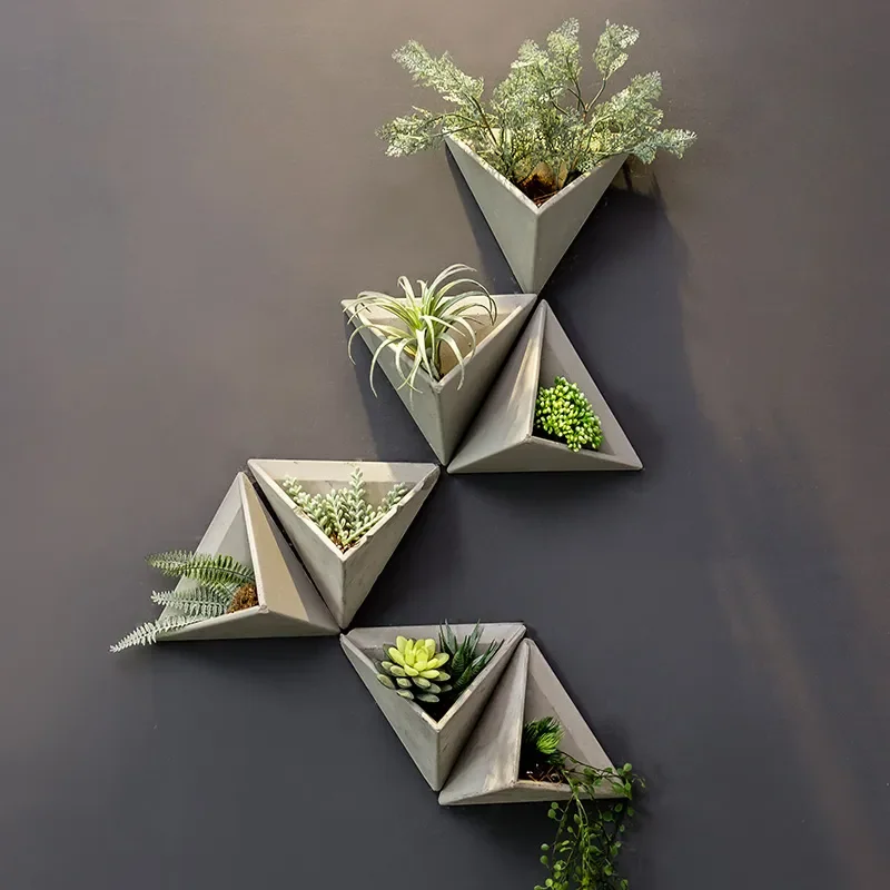 

Creative Plant Flower Wall Hanging Bar Restaurant Industrial Style Wall Decoration Coffee Shop Flower Pot Pendant