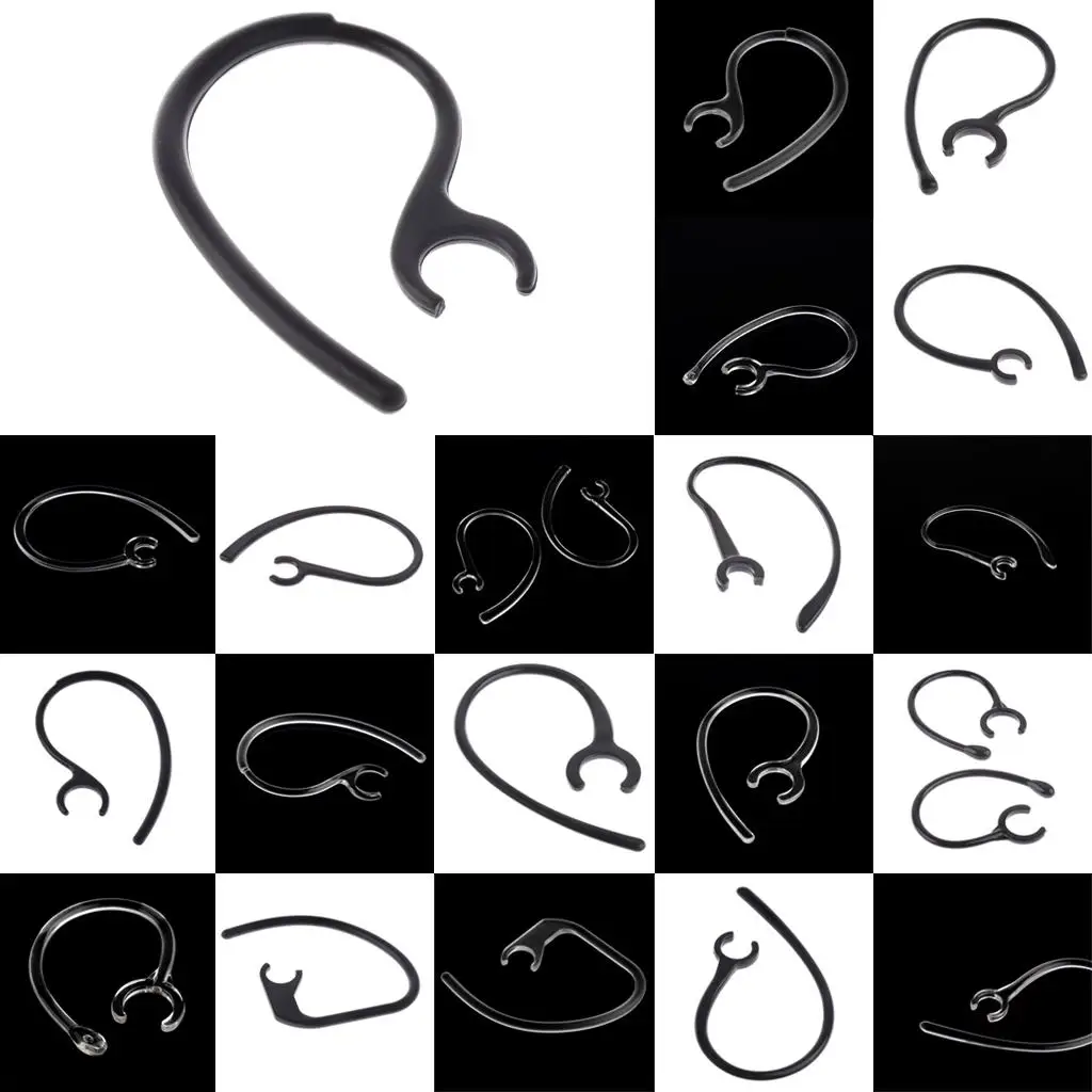 Bluetoothヘッドセットのイヤーフックループクリップの交換、10個