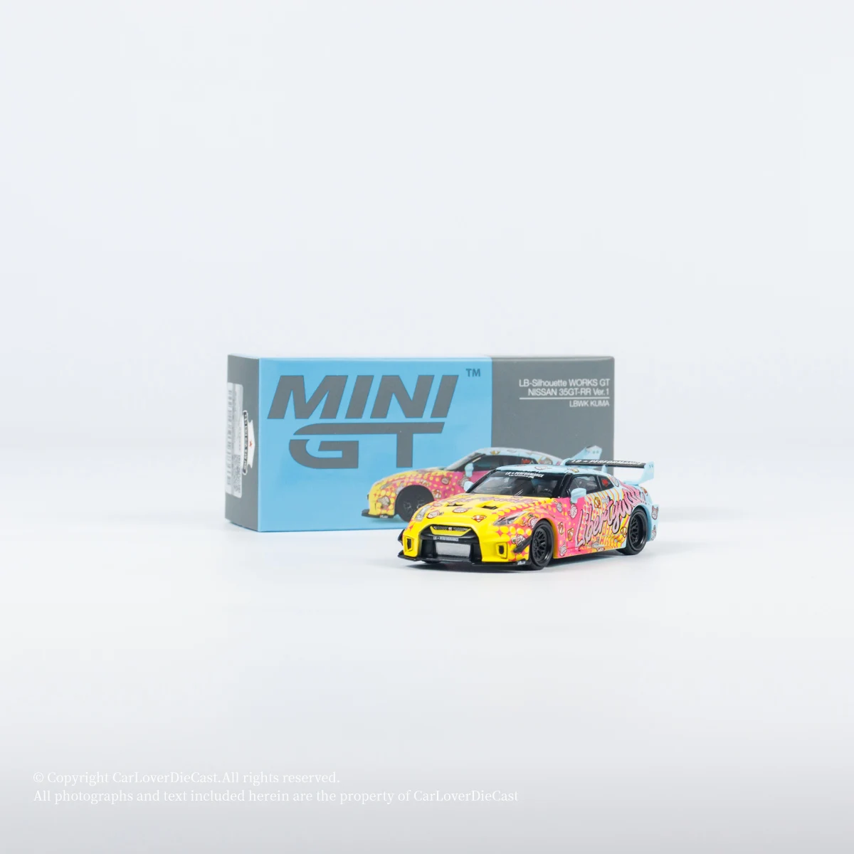 In Stock MINI GT 1:64 #742MJ Nixxan GTR R35 Alloy Car Model