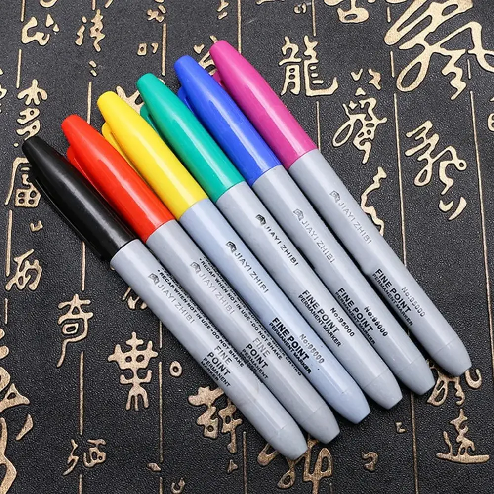 

6Pcs Color Tattoo Marker Pen Waterproof Semipermanent Eyebrow lip Tattoo Oily Positioning Marker Pen easy Color Household Supply