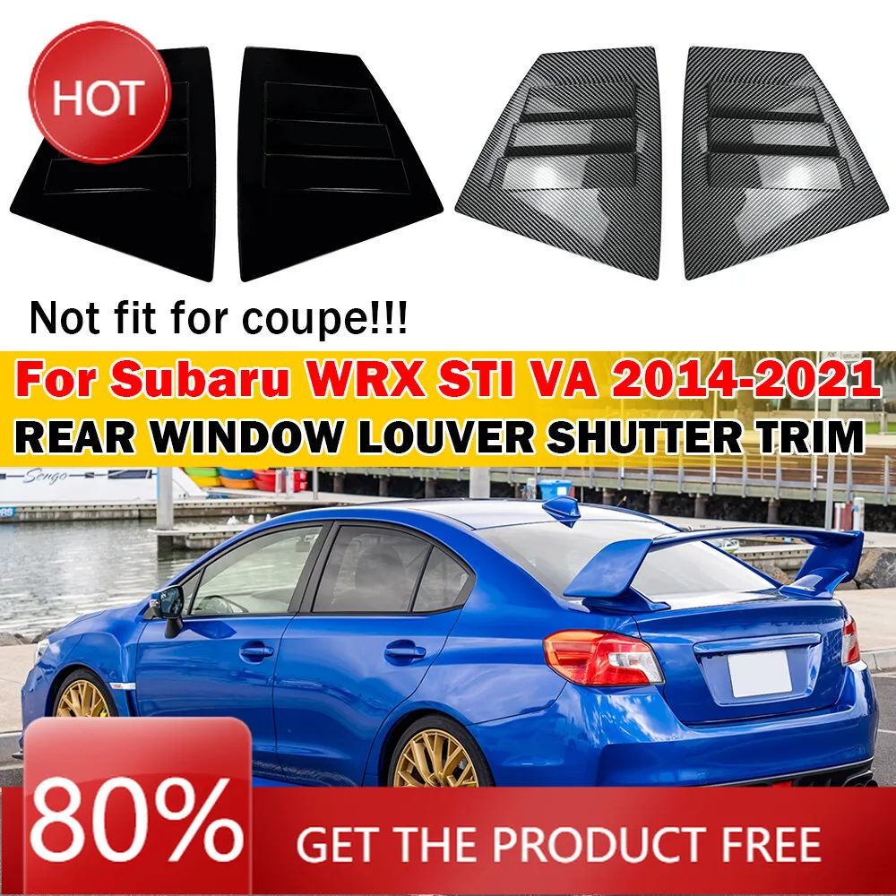 

Чехлы на зеркала для Subaru WRX/WRX STI 2014-2021, пара автомобильных заднего жалюзи, оконная боковая крышка, накладка, наклейка, вентиляционный совок, ABS, карбюратор