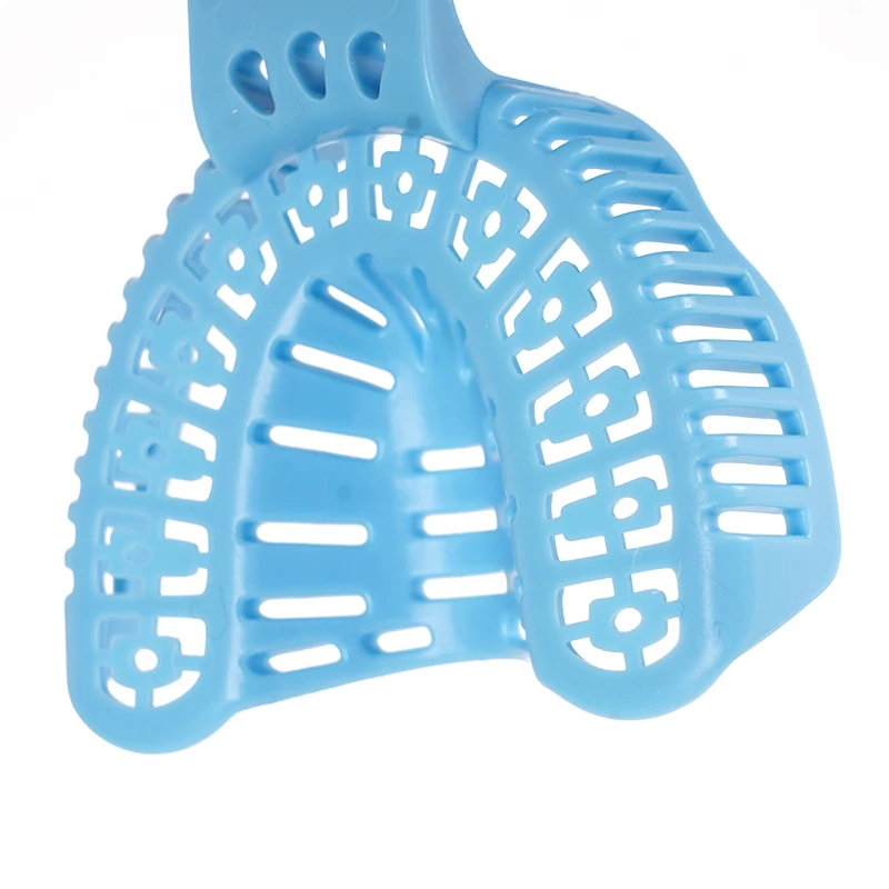 3 Pairs Dental Implant Tray Plastic Teeth Holder Full Mouth Partial Mold Tray Disposable Impression Trays S/M/L Dentist Tools
