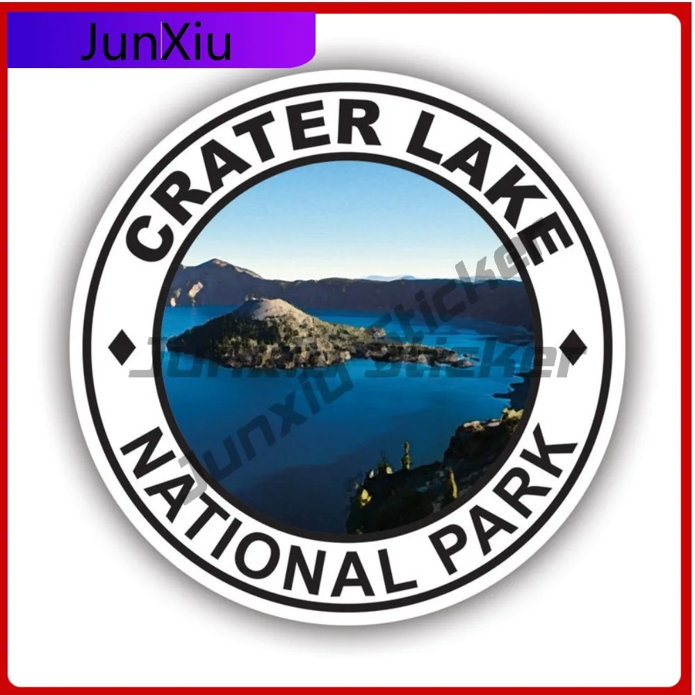 

Crater Lake National Waterproof Fade Resistant Cartoon For Car Body Bumper Laptop Easy To Remove Self Adhesive Accessories