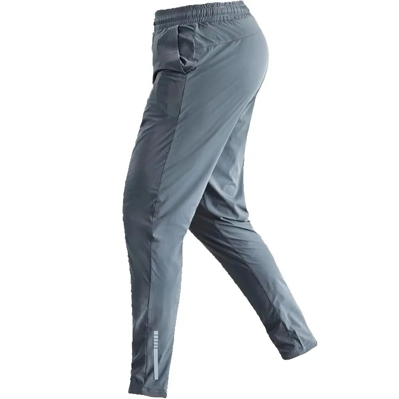 Breathable Men's Gym Pants - Athletic Ice Training Sweatpants for Summer Sports & Fitness - Outdoor Leggings, Tactile &Cooling