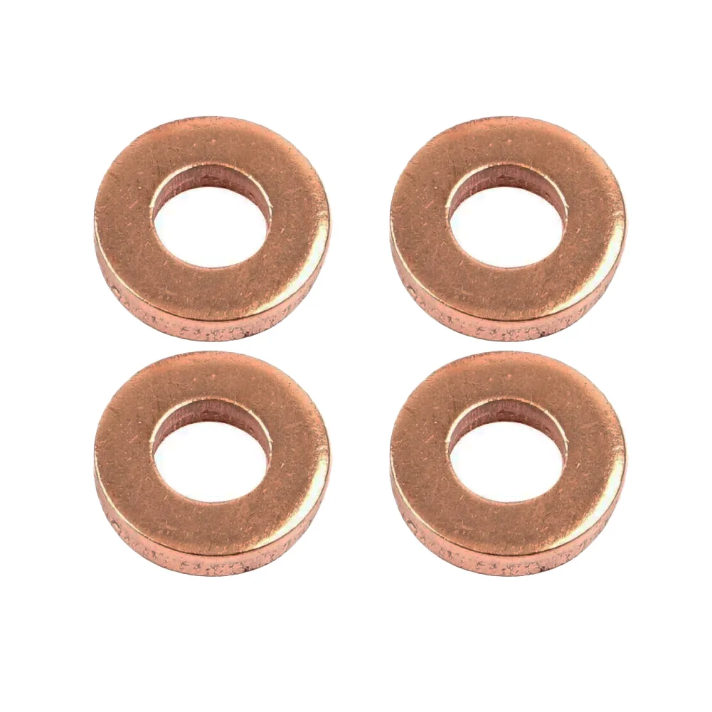 

4Pcs Diesel Fuel Injector Washers Injector Seals 7703062072 For NISSAN 1.5 DCI Metal Fuel Injector Washers O-rings Repair Tool
