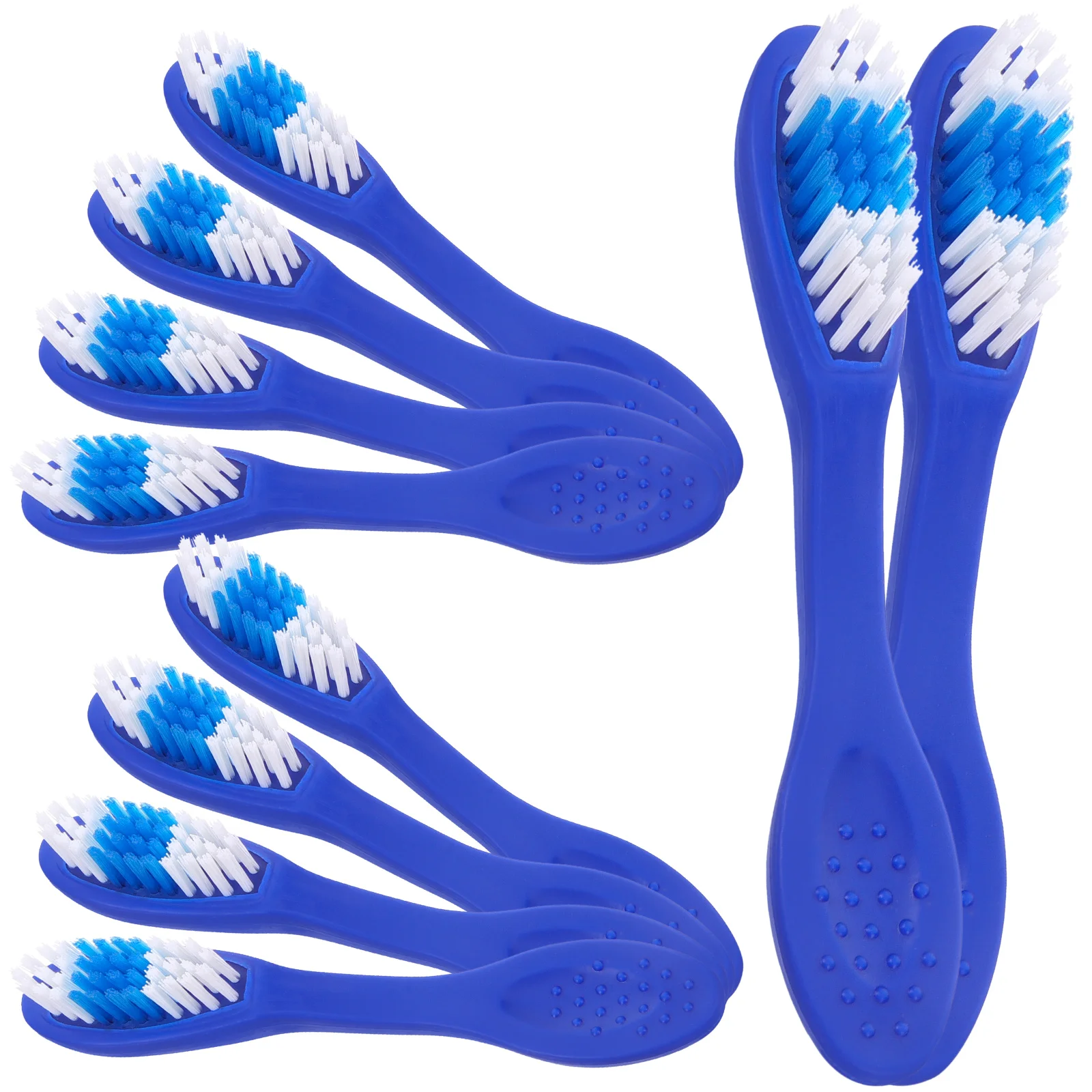 

10pcs Anti-self-harm Toothbrush Soft Short Handle Mini Size for Prisons Travel Oral Cleaning Brush Wear Resistant