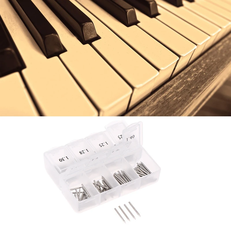 Parti di pianoforte Tuning Manutenzione Indoccaggio Macchina Chiodi per alberi Strumento di riparazione 1635C Chiodo per alberi Shenda Ago Scatola di immagazzinaggio in plastica