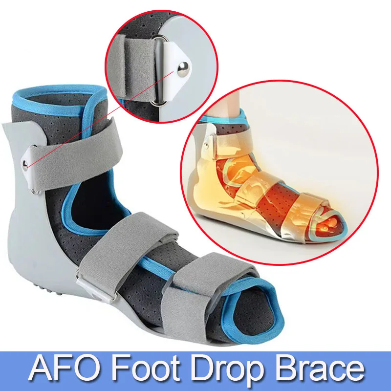 1Pcs Adjustable Medical Foot Drop Orthosis-Ankle Wrap Fixing Splint-Ankle Injury Stabilizer Splint- Protect Ankle Relieve Pain