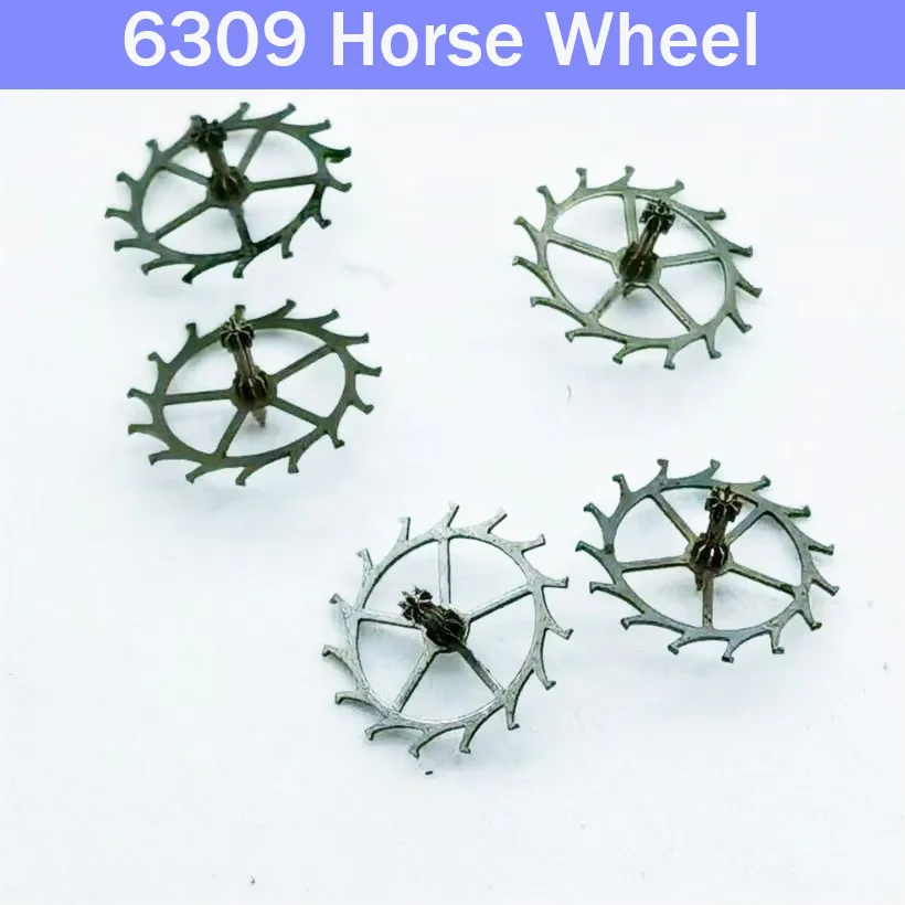 1pcs  6309 Mechanical Watch Movement Horse Wheel Escape Wheel Lotus Wheel Repair Parts Accessory for Watchmakers