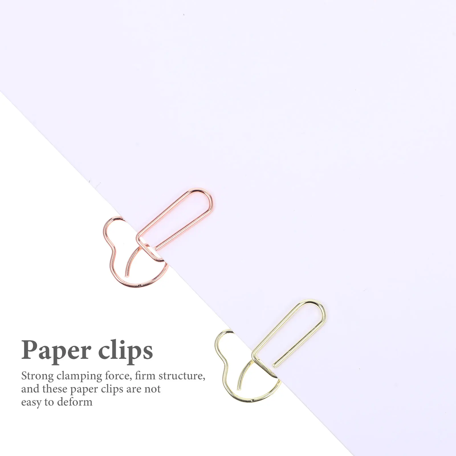 

50pcs Strong Paper Clips Multi-Color Bookmarks Animal Supplies File Document Fixing Clips Small Paperclips