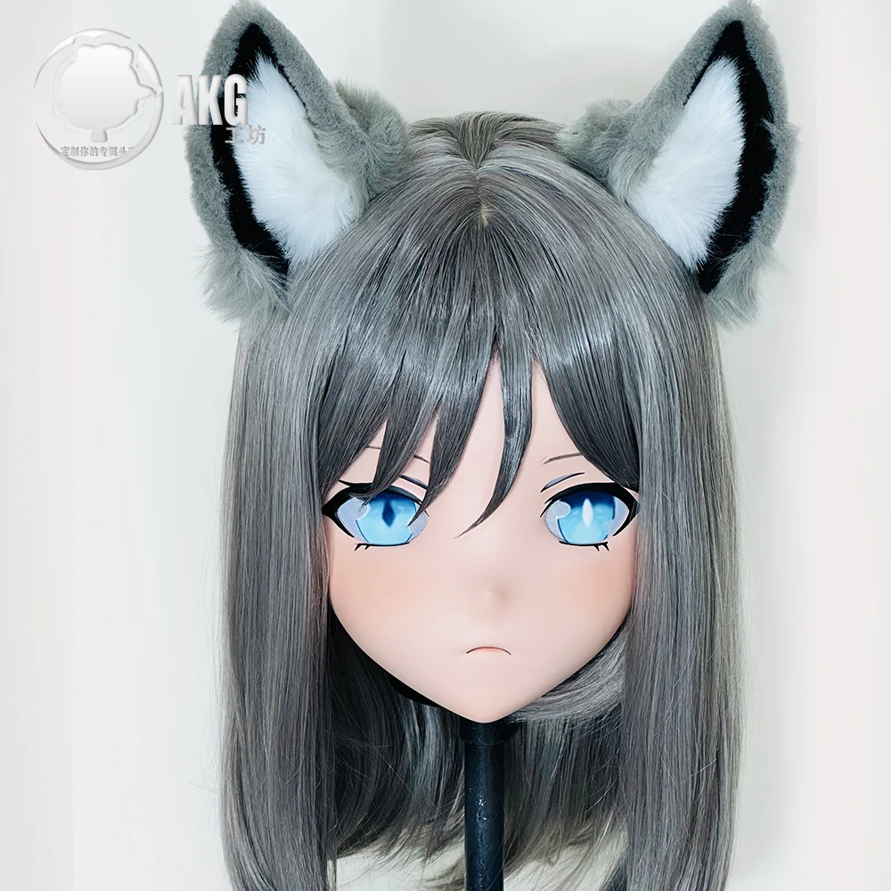 (AL227) Personalizza Personaggio Crossdress Femmina/Ragazza Resina Mezza/Testa Completa Con Serratura Cosplay Anime Giapponese Gioco Ruolo Kigurumi Maschera