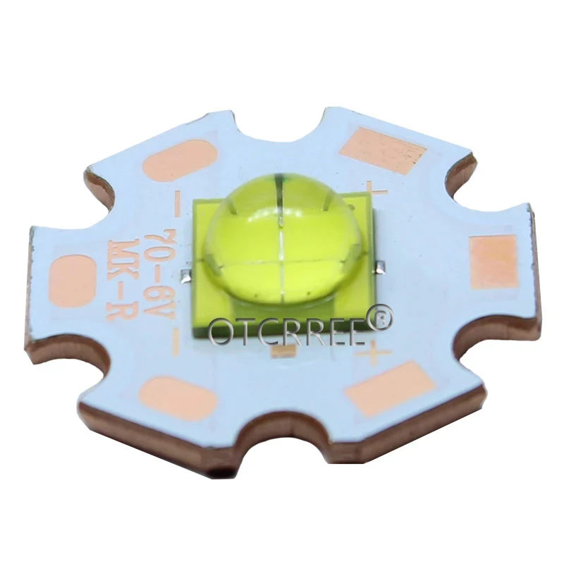 1-10pcs ETI 7070 6V 4Chips 15W LED Emitter Diode 20W MKR MCE XHP50 XHP70 Cool White Warm White LED light with 20mm Cooper PCB