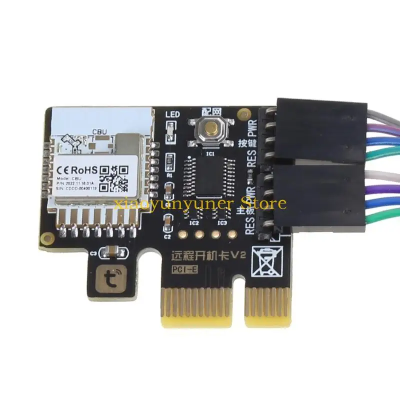 P9JB WiFi Switches Modules WiFi Remote Controlled Switches PCIe for Computer PC Starting Up Card Software PC Power Switches