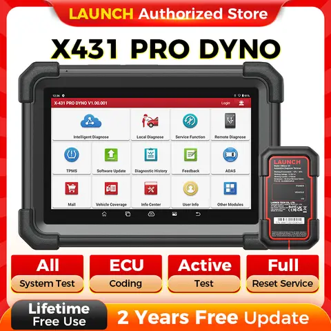 NEW LAUNCH X431 PRO DYNO Car Diagnostic Tools OBD2 Scanner Diagnost Auto Automotive Car Scan Autoscanner Diagnosis 2 Year Update