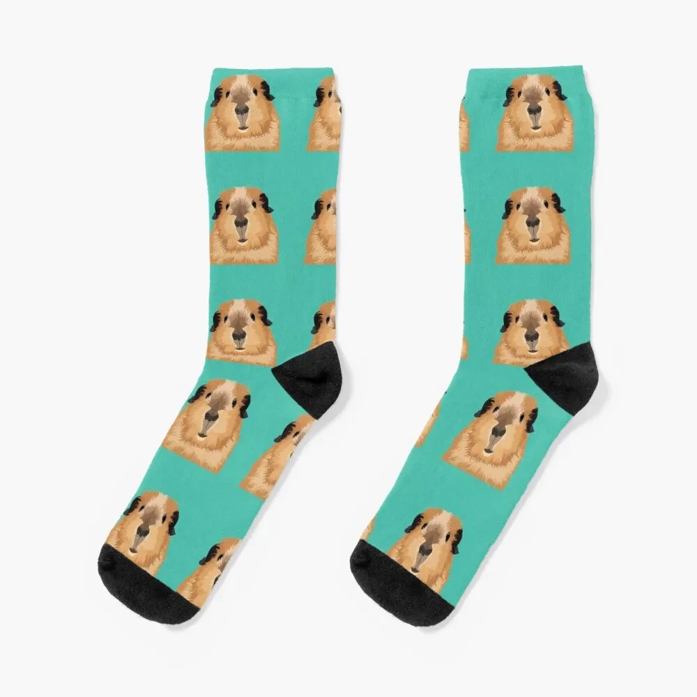 

Guinea Pig Peanut Selfie! Socks men cotton high quality fashionable Antiskid soccer Socks Man Women's