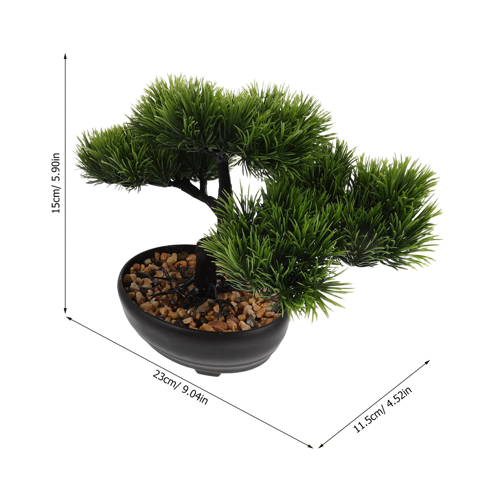 Artificial Pine Bonsai Tree in Pot for Sushi Plate Decor Sashimi Dish Japanese Restaurant Table Ornament Mini Bonsai for Platter view 6